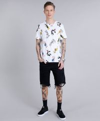 Camiseta-Masculina-Estampada-Looney-Tunes-Manga-Curta-Gola-Careca--Off-White-9195412-Off_White_3