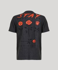 Camiseta-Masculina--Stay-Away--com-Bolso-Manga-Curta-Gola-Careca-Cinza-Mescla-Escuro-9189509-Cinza_Mescla_Escuro_6