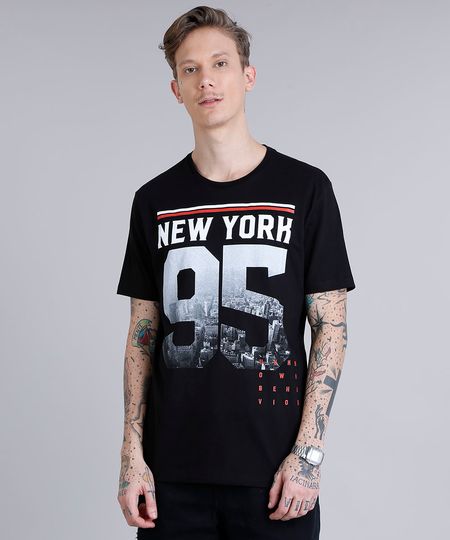 Camiseta-Masculina--New-York-95--Manga-Curta-Gola-Careca-Preta-9189721-Preto_1 Camiseta-Masculina--New-York-95--Manga-Curta-Gola-Careca-Preta-9189721-Preto_1