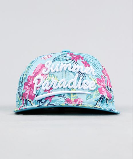 Bone-Infantil-Aba-Reta-Estampado-Floral-Verde-Claro-9284787-Verde_Claro_1