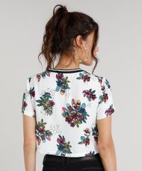 Blusa-Feminina-Cropped-Estampada-de-Pranchas-e-Flores-Manga-Curta-Decote-Redondo-Off-White-9087212-Off_White_2
