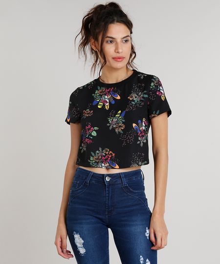 Blusa-Feminina-Cropped-Estampada-de-Pranchas-e-Flores-Manga-Curta-Decote-Redondo-Preta-9087212-Preto_1 Blusa-Feminina-Cropped-Estampada-de-Pranchas-e-Flores-Manga-Curta-Decote-Redondo-Preta-9087212-Preto_1