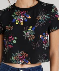 Blusa-Feminina-Cropped-Estampada-de-Pranchas-e-Flores-Manga-Curta-Decote-Redondo-Preta-9087212-Preto_4