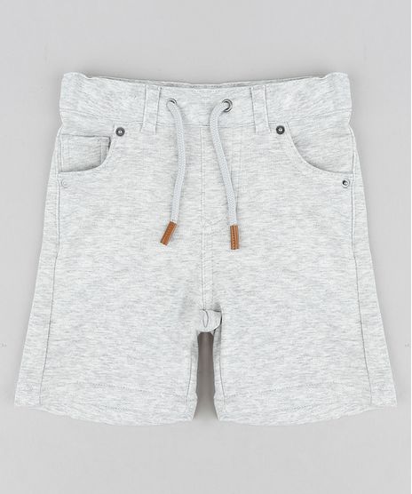 Bermuda-Infantil-em-Moletom-com-Cordao-Cinza-Mescla-Claro-8729286-Cinza_Mescla_Claro_1
