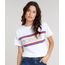 Blusa-Feminina--Wonder--com-Listras-Manga-Curta-Decote-Redondo-Branca-9318436-Branco_1