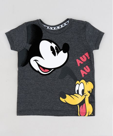 Camiseta-Infantil-Mickey-e-Pluto-Manga-Curta-Gola-Careca-Cinza-Mescla-Escuro-9297720-Cinza_Mescla_Escuro_1