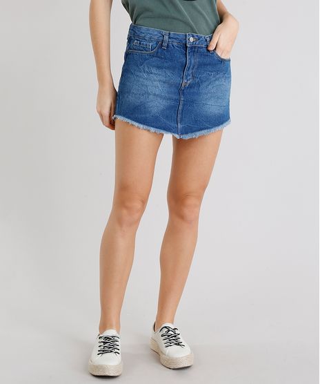 Saia-Jeans-Feminina-Diamond-Barra-Desfiada-Azul-Medio-9281299-Azul_Medio_1