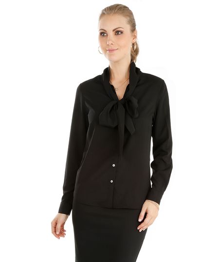 Camisa-com-Laco-Preta-8200444-Preto_1 Camisa-com-Laco-Preta-8200444-Preto_1