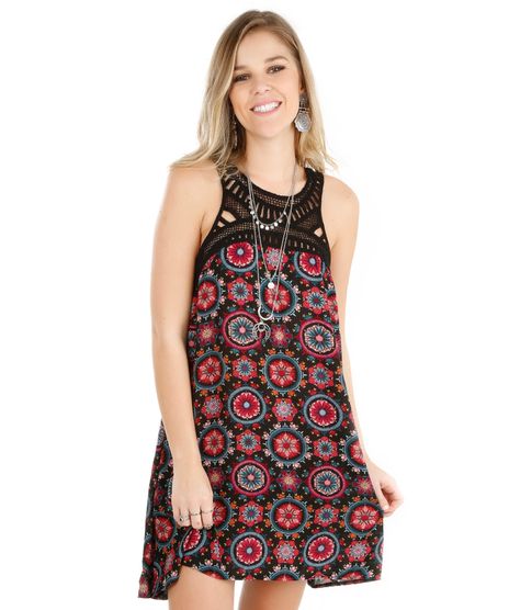 Vestido-Floral-com-Trico-Preto-8084669-Preto_1