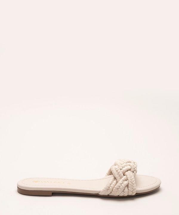 rasteirinha tira trançada oneself off white 36