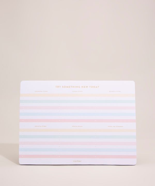bloco de notas planner multicor Único