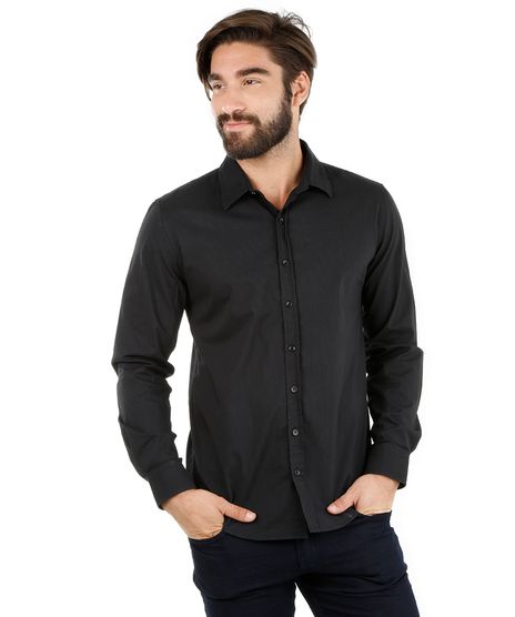 Camisa-Slim-Canelada-Preta-7964608-Preto_1
