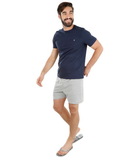 Pijama-com-Mini-Print-Azul-Marinho-8116638-Azul_Marinho_1 Pijama-com-Mini-Print-Azul-Marinho-8116638-Azul_Marinho_1