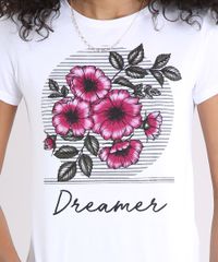 Blusa-Feminina--Dreamer--com-Estampa-Floral-Manga-Curta-Decote-Redondo-Off-White-9249367-Off_White_4