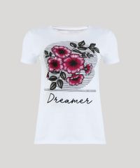 Blusa-Feminina--Dreamer--com-Estampa-Floral-Manga-Curta-Decote-Redondo-Off-White-9249367-Off_White_5