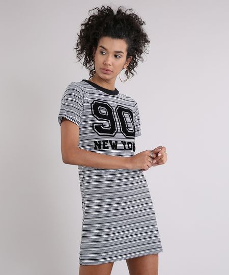 Vestido-Feminino-Listrado-Curto--90--Manga-Curta-Decote-Redondo-Branco-9250806-Branco_1 Vestido-Feminino-Listrado-Curto--90--Manga-Curta-Decote-Redondo-Branco-9250806-Branco_1