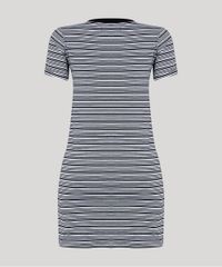 Vestido-Feminino-Listrado-Curto--90--Manga-Curta-Decote-Redondo-Branco-9250806-Branco_6