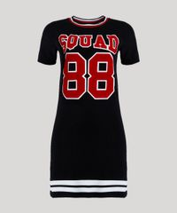 Vestido-Feminino-Curto--Squad-88--Manga-Curta-Decote-Redondo-Preto-9250807-Preto_5