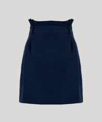 Saia-Feminina-com-Botoes-e-Faixa-para-Amarrar-Azul-Marinho-9186930-Azul_Marinho_6