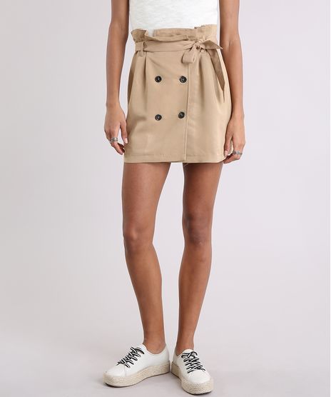 Saia-Feminina-com-Botoes-e-Faixa-para-Amarrar-Kaki-9186930-Kaki_1