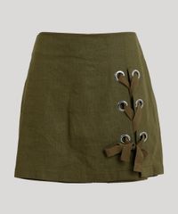 Short-Saia-Feminino-Linho-com-Lace-Up--Verde-Militar-9089389-Verde_Militar_5