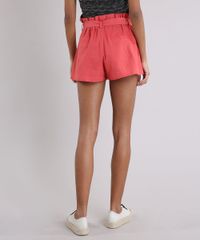 Short-Feminino-Clochard-com-Linho-e-Faixa-de-Amarrar-Coral-9182748-Coral_2