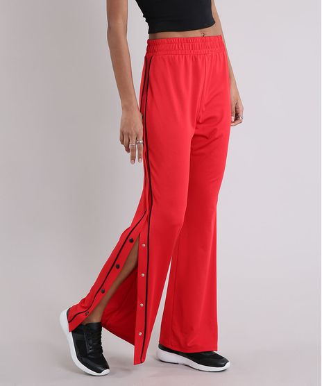 Calca-Feminina-Esportiva-Pantalona-com-Botoes-na-Lateral-e-Vivo-Contrastante-Vermelha-9231178-Vermelho_1