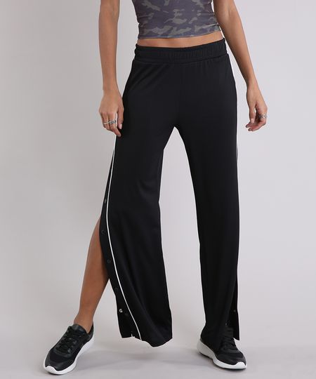 Calca-Feminina-Esportiva-Pantalona-com-Botoes-na-Lateral-e-Vivo-Contrastante-Preta-9231178-Preto_1 Calca-Feminina-Esportiva-Pantalona-com-Botoes-na-Lateral-e-Vivo-Contrastante-Preta-9231178-Preto_1