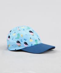 Bone-Infantil-Aba-Curva-George-Pig-e-Dinossauro-Azul-Claro-9131285-Azul_Claro_2