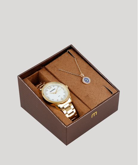 Kit-de-Relogio-Analogico-Champion-Feminino---Colar---83428LPMVDE1KB-Dourado-9339841-Dourado_1