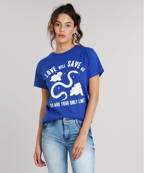Blusa-Feminina--Love-Will-Save-Us--Manga-Curta-Decote-Redondo-Azul-Royal-9318437-Azul_Royal_1