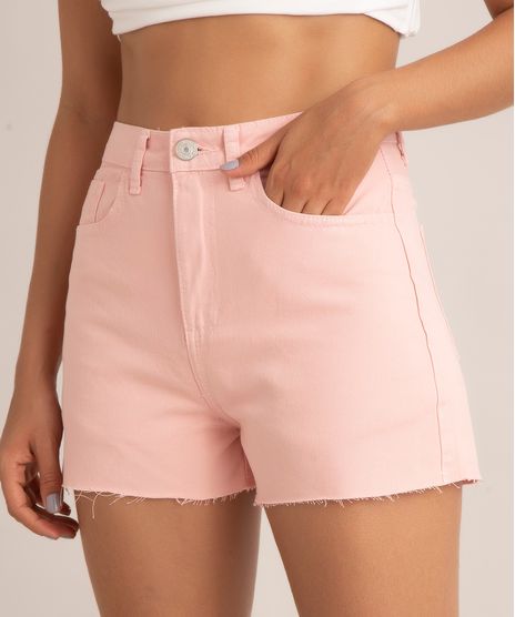 short-mom-de-sarja-cintura-super-alta-barra-a-fio-rosa-claro-1013033-Rosa_Claro_1
