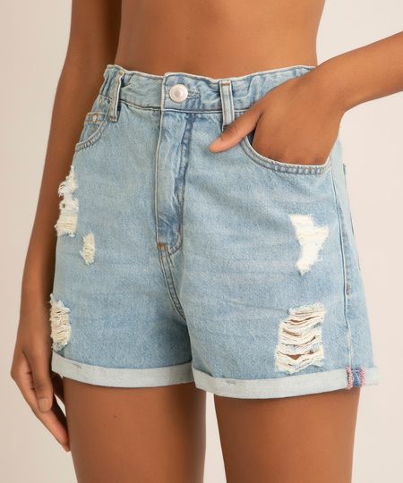 short-jeans-mom-cos-elastico-destroyed-azul-medio-1019761-Azul_Medio_1