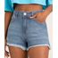 short-jeans-reto-cintura-alta-azul-medio-1016591-Azul_Medio_1