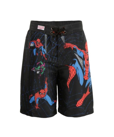 Bermuda-Estampada-Homem-Aranha-Preta-7962452-Preto_1
