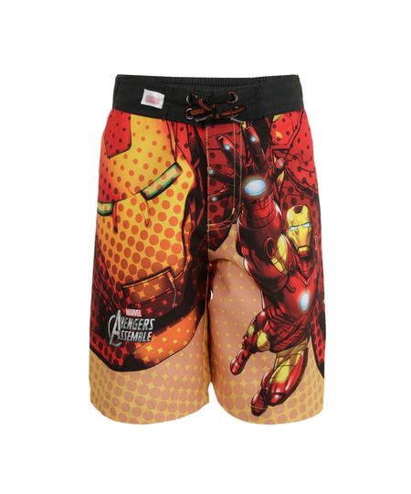 Bermuda-Estampada-Homem-de-Ferro-Vermelha-7962532-Vermelho_1