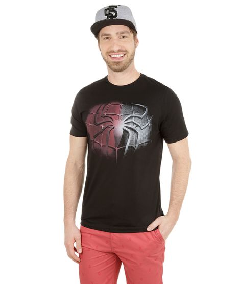 Camiseta-com-Estampa-Homem-Aranha-Preta-8142683-Preto_1