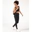 Calça Legging Esportiva com Recorte Ace Preta