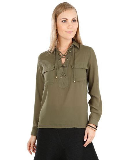 Camisa-com-Amarracao-Verde-Escuro-8056813-Verde_Escuro_1