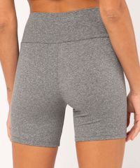 Bermuda de Academia Legging Ace Cinza Mescla vista traseira