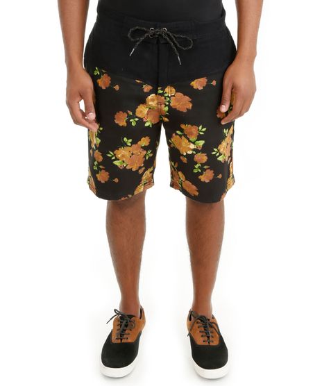 Bermuda-Slim-Reserva-com-Recorte-Floral-Preta-8054443-Preto_1