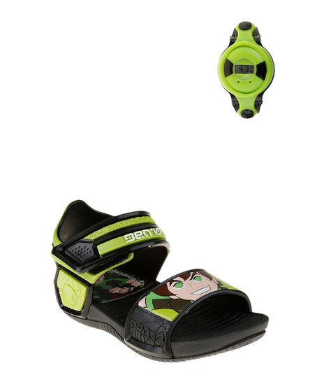 Kit-Sandalia-Papete-Grendene---Relogio-e-Ioio-Ben-10-Verde-8168856-Verde_1