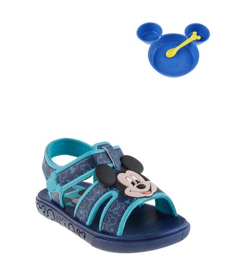 Kit-de-Sandalia-Papete-Grendene---Prato-e-Colher-Mickey-Azul-8168873-Azul_1