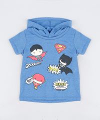 Camiseta-Infantil-Liga-da-Justica-com-Capuz-Manga-Curta-Azul-9303022-Azul_1