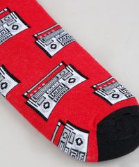Meia-Masculina-Cano-Alto-Divertida-de-Radio-Vermelha-9309984-Vermelho_6