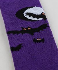 Meia-Masculina-Cano-Alto-Divertida-de-Morcegos-Roxa-9309995-Roxo_5