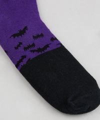 Meia-Masculina-Cano-Alto-Divertida-de-Morcegos-Roxa-9309995-Roxo_6