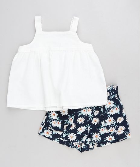 Conjunto-Infantil-de-Regata-com-Linho-Off-White---Short-Estampado-Floral-Azul-Marinho-9174587-Azul_Marinho_1