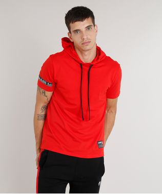 Camiseta-Masculina-Kings-Sneakers-com-Capuz-Manga-Curta-Vermelha-9285487-Vermelho_1