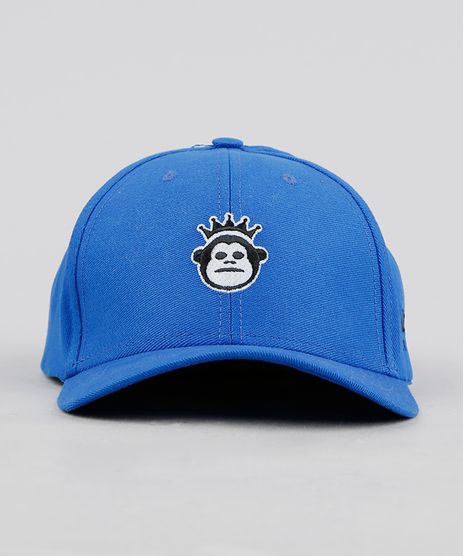 Bone-Masculino-Kings-Sneakers-Monkey-Aba-Curva-com-Bordado-Azul-Royal-9327697-Azul_Royal_1